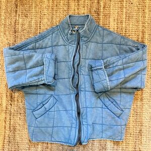 EUC free people dolman knit quilted jacket
